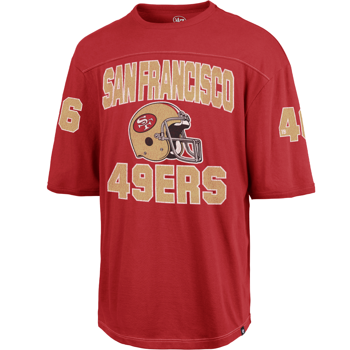 49ERS フットボール Tシャツ Men's 49ers Historic DH Rush Brighton Tee – Sports Basement