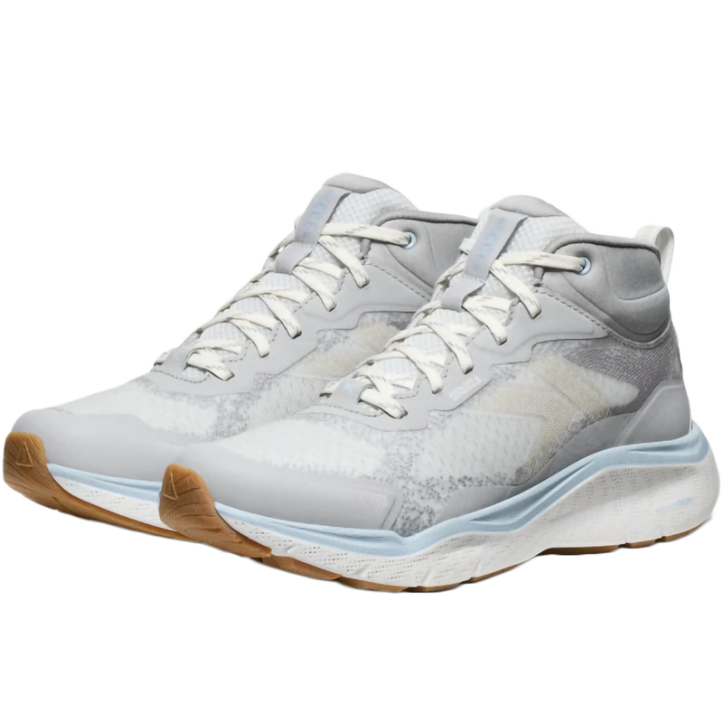 Women's Leiki Mid WP, Keen Women's Leiki Mid WP in Vapor/Skyway pair front left