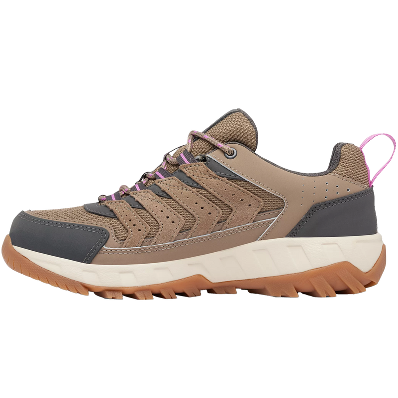 Women's Strata Trail Low WP Wide, Columbia Women's Strata Trail Low WP Wide in 252-Wet Sand right inside profile