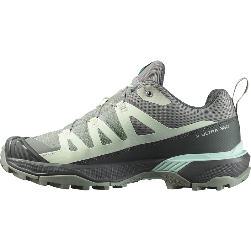 Women's X Ultra 360, Salomon Women's X Ultra 360 in Green Milieu/Urban Chic/Aqua right inside profile