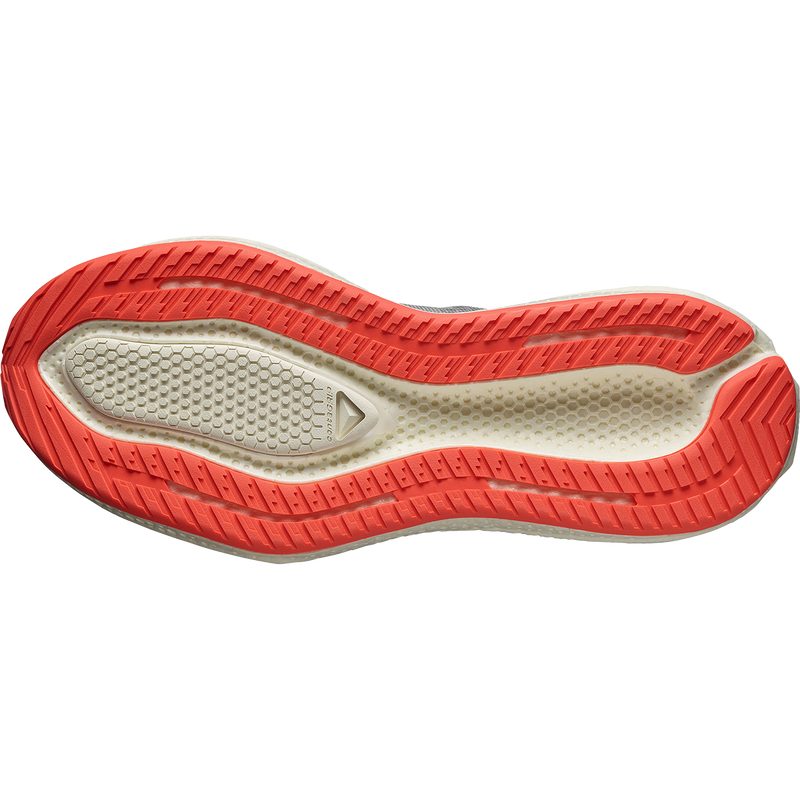 Men's Aero Glide 3, Salomon Aero Glide 3 in Alloy/Vanilla Ice/Neon Flame bottom
