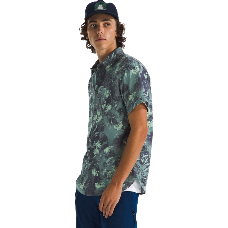 Men's Short Sleeve Baytrail Pattern Shirt, The North Face Men's Short Sleeve Baytrail Pattern Shirt Side