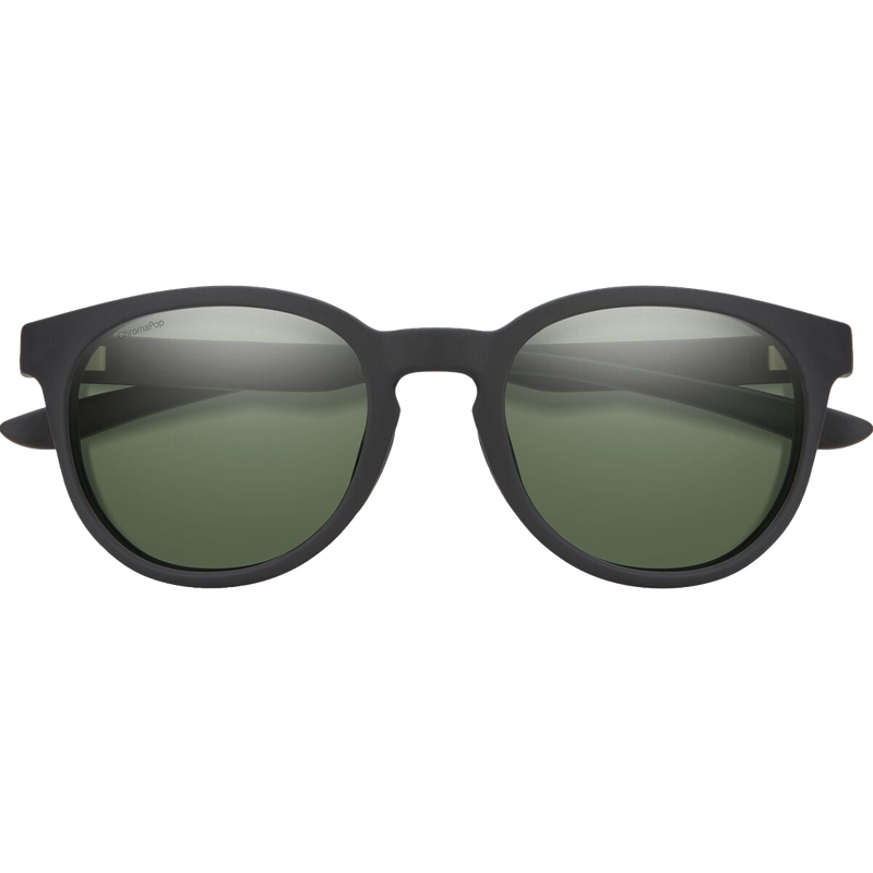 Eastbank, Smith Eastbank in Matte Black/CP Polarized Gray Green front folded
