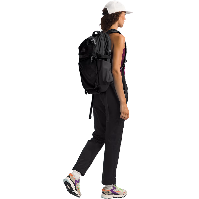 Router, The North Face Router backpack in 4HF-TNF Black/TNF Black/NPF on model