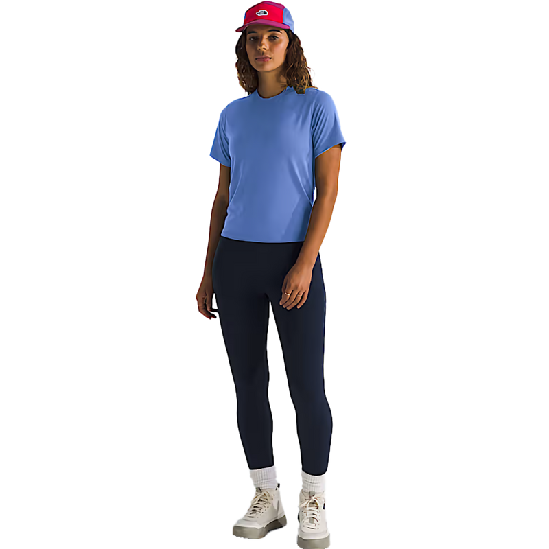 Women's Dune Sky Short Sleeve, The North Face Women's Dune Sky Short Sleeeve in 0YI-Virtual Blue front