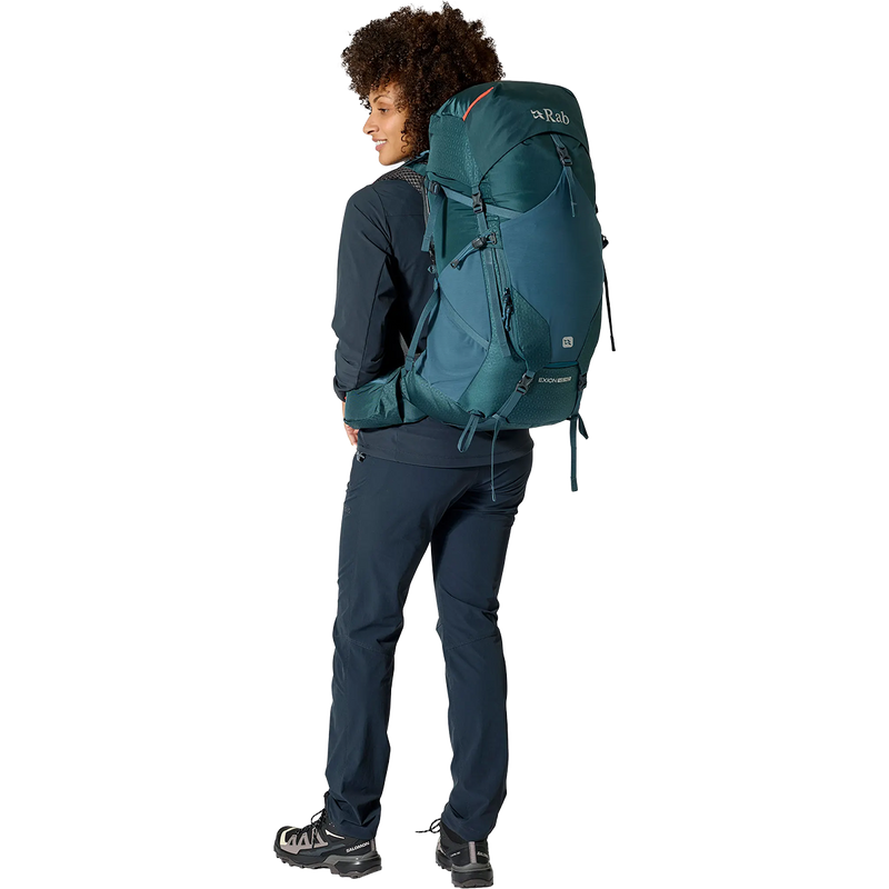Women's Exion 45 ND, Rab Women's Exion 45 ND alternate image on model back left