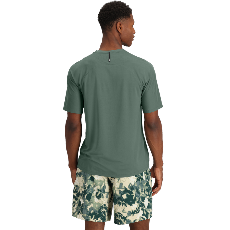 Men's Dune Sky Short Sleeve, The North Face Men's Dune Sky Short Sleeve in HCH-Duck Green back