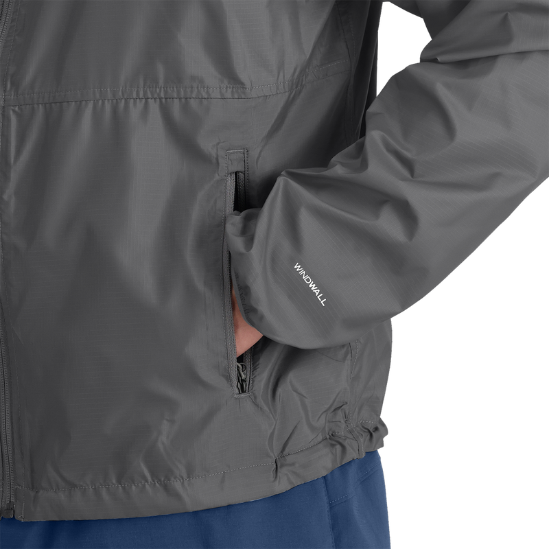 Men's Cyclone Wind Jacket, The North Face Men's Cyclone Wind Jacket in 0UZ-Smoked Pearl front left hand pocket