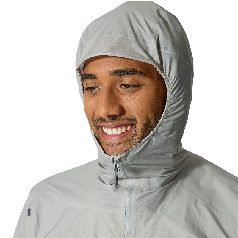 Men's Phantom Jacket, Rab Men's Phantom Jacket in LZN-Light Zinc hood