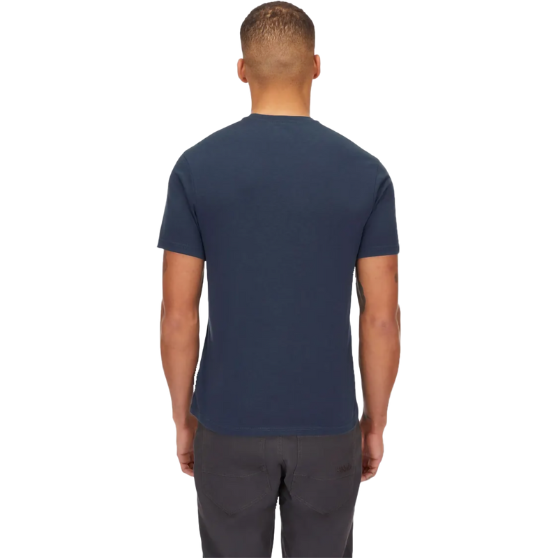 Men's Crimp Logo Tee, Rab Men's Crimp Logo Tee in TMB-Tempest Blue back