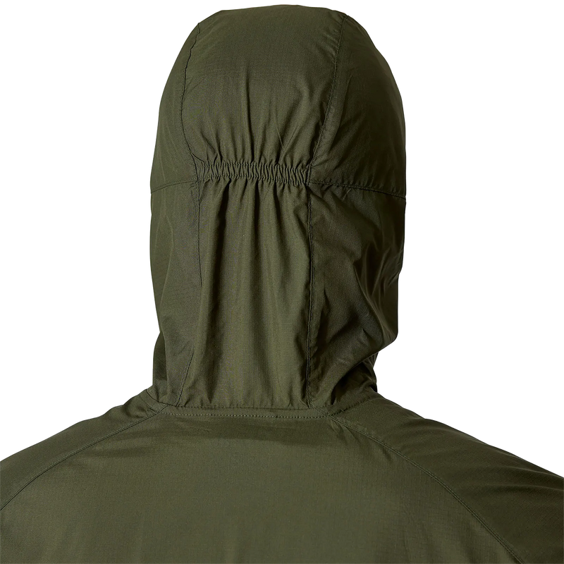 Men's Windgather Hoodie, Rab Men's Windgather Hoodie alternate image green hood back