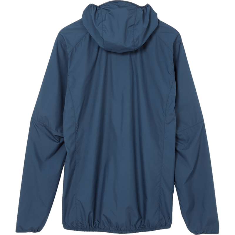 Men's Windgather Hoodie, Rab Men's Windgather Hoodie in TMB-Tempest Blue back