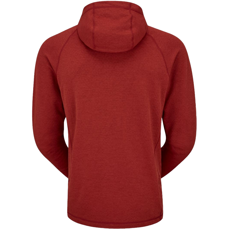 Men's Nexus Hoody, Rab Men's Nexus Hoody in TRD-Tuscan Red back
