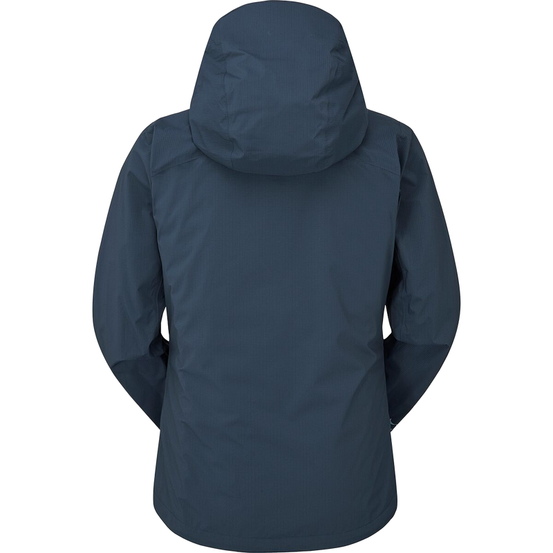 Women's Downpour Light Jacket, Rab Women's Downpour Light Jacket in TMB-Tempest Blue back