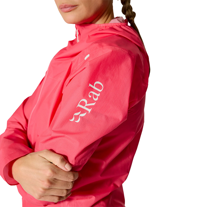 Women's Phantom Jacket, Rab Women's Phantom Jacket in HIB-Hibiscus left branding