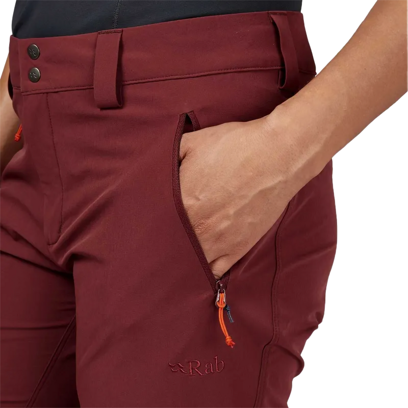 Women's Incline Pant, Rab Women's Incline Pant alternate image front left pocket