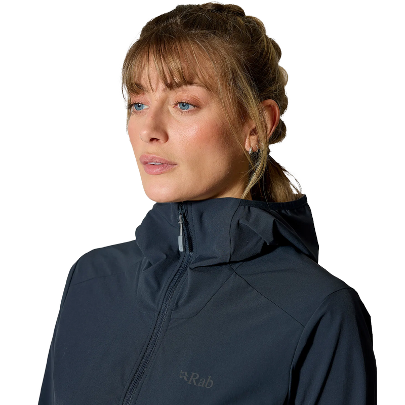 Women's Borealis Hooded Jacket, Rab Women's Borealis Hooded Jacket logo