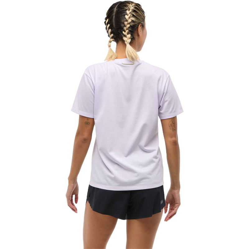 Women's Run Tech Short Sleeve, Hoka Women's Run Tech SS back