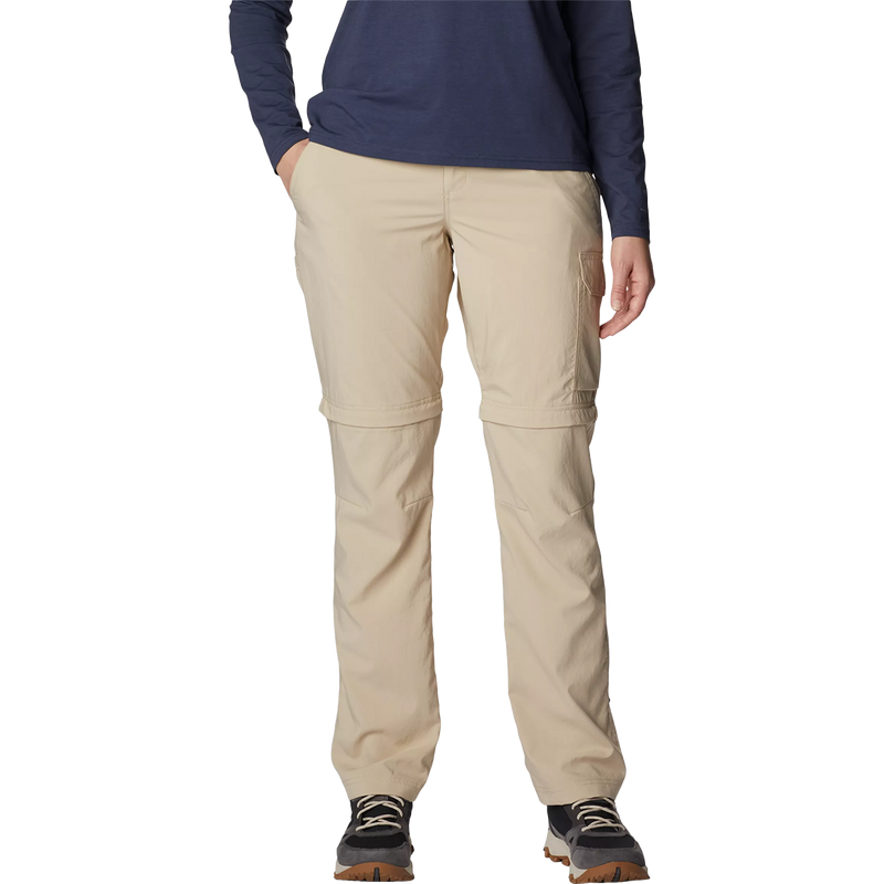 Women's Silver Ridge Utility Convertible Pant, Columbia Women's Silver Ridge Utility Convertible Pant in 271-Ancient Fossil front