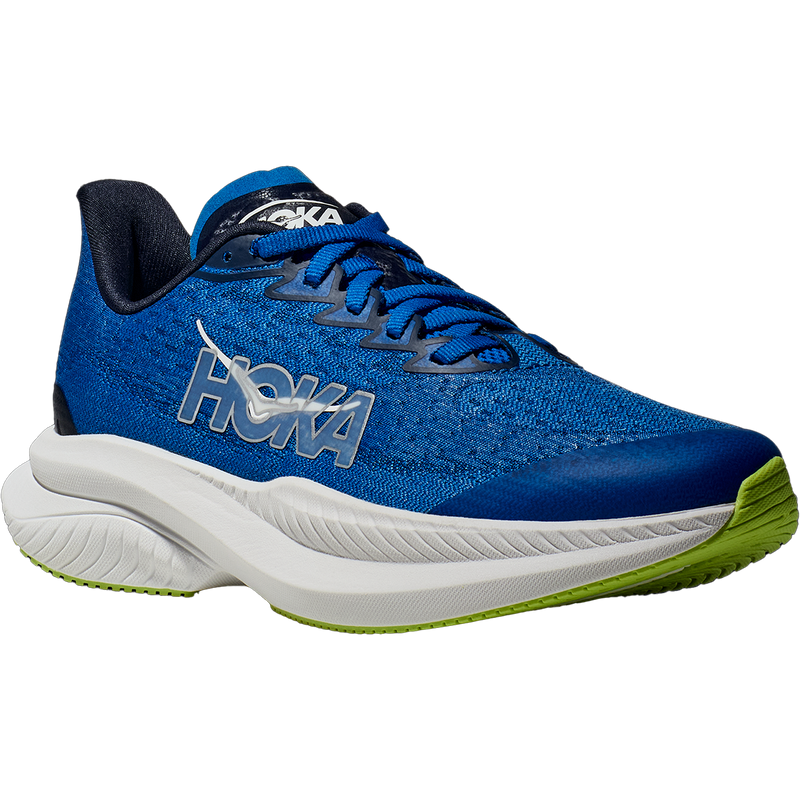 Youth Mach 6, Hoka Youth Mach 6 in ECC-Electric Cobalt/Navy front right