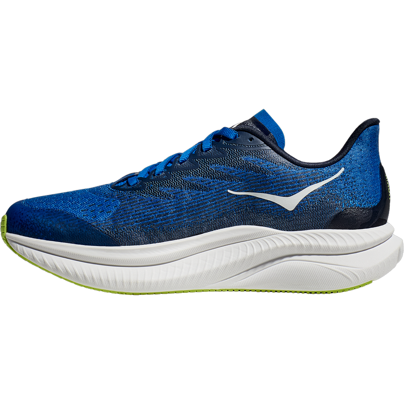 Youth Mach 6, Hoka Youth Mach 6 in ECC-Electric Cobalt/Navy inside right profile