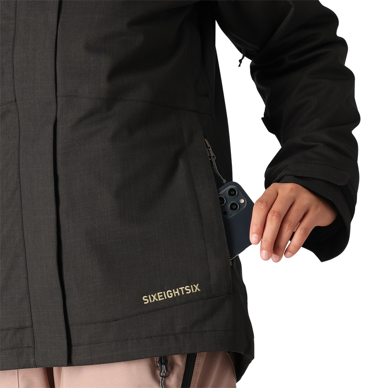 Women's Smarty 3-in-1 Spellbound Jacket, 686 Women's Smarty 3-in-1 Spellbound Jacket in BLTX-Black Textue left pocket