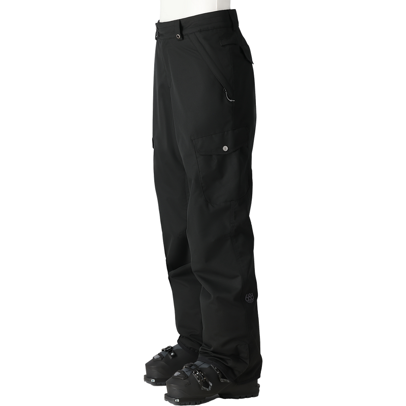 Women's Aura Cargo Pant, 686 Women's Aura Cargo Pant in BLK-Black left