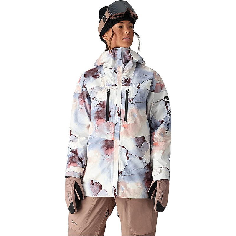686 Women's GORE-TEX Skyline Jacket in PIMK-Purple Impression Ink