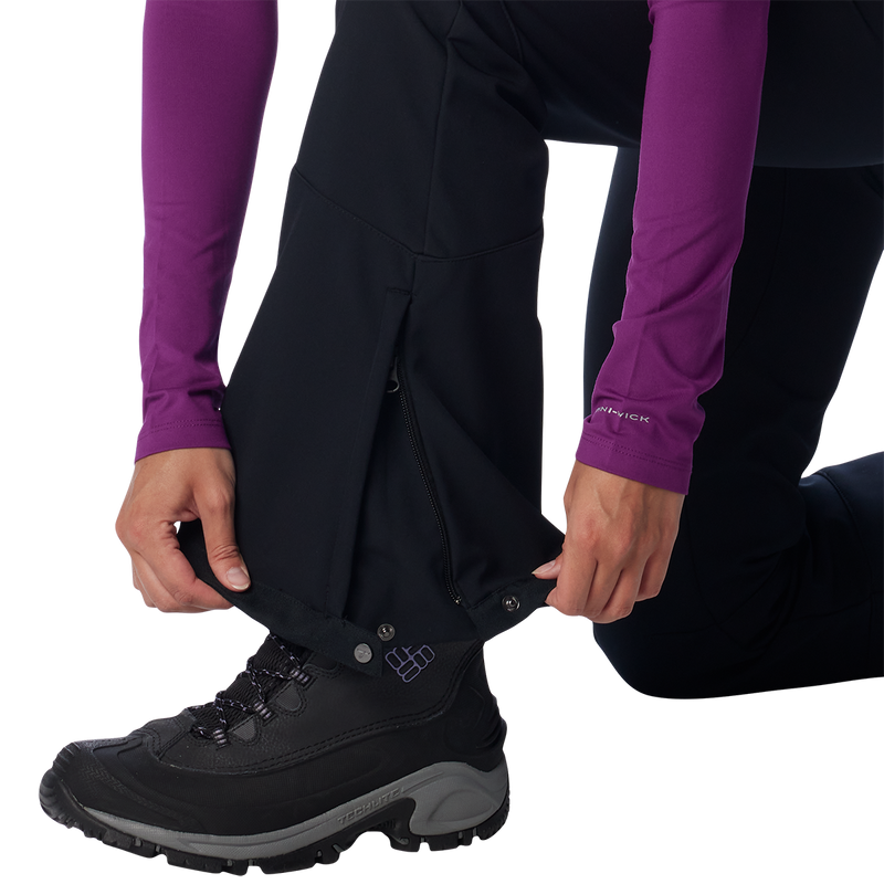 Women's Roffee Ridge V Pant, Columbia Women's Roffee Ridge V Pant in 010-Black cuff