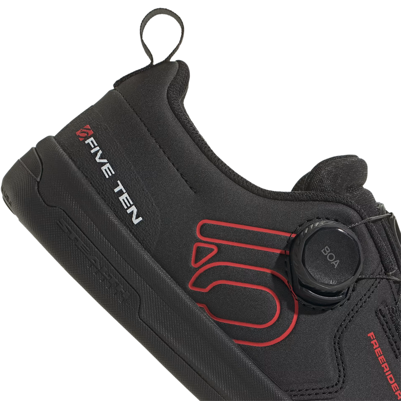 Freerider Pro Boa, Five Ten Freerider Pro Boa in Core Black/Red/Cloud White right heel and BOA
