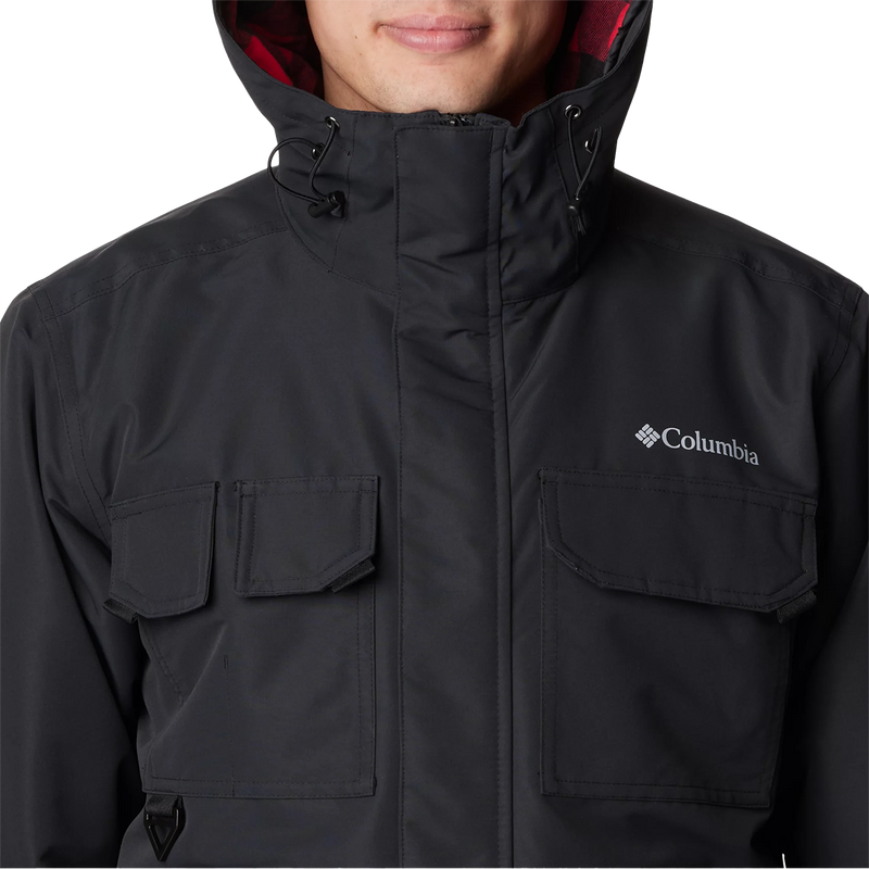 Columbia Men's Landroamer Lined Jacket in 010-Black front pockets