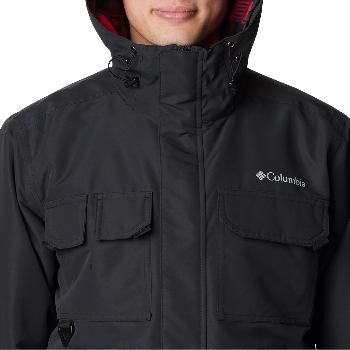 Columbia Men's Landroamer Lined Jacket in 010-Black front pockets