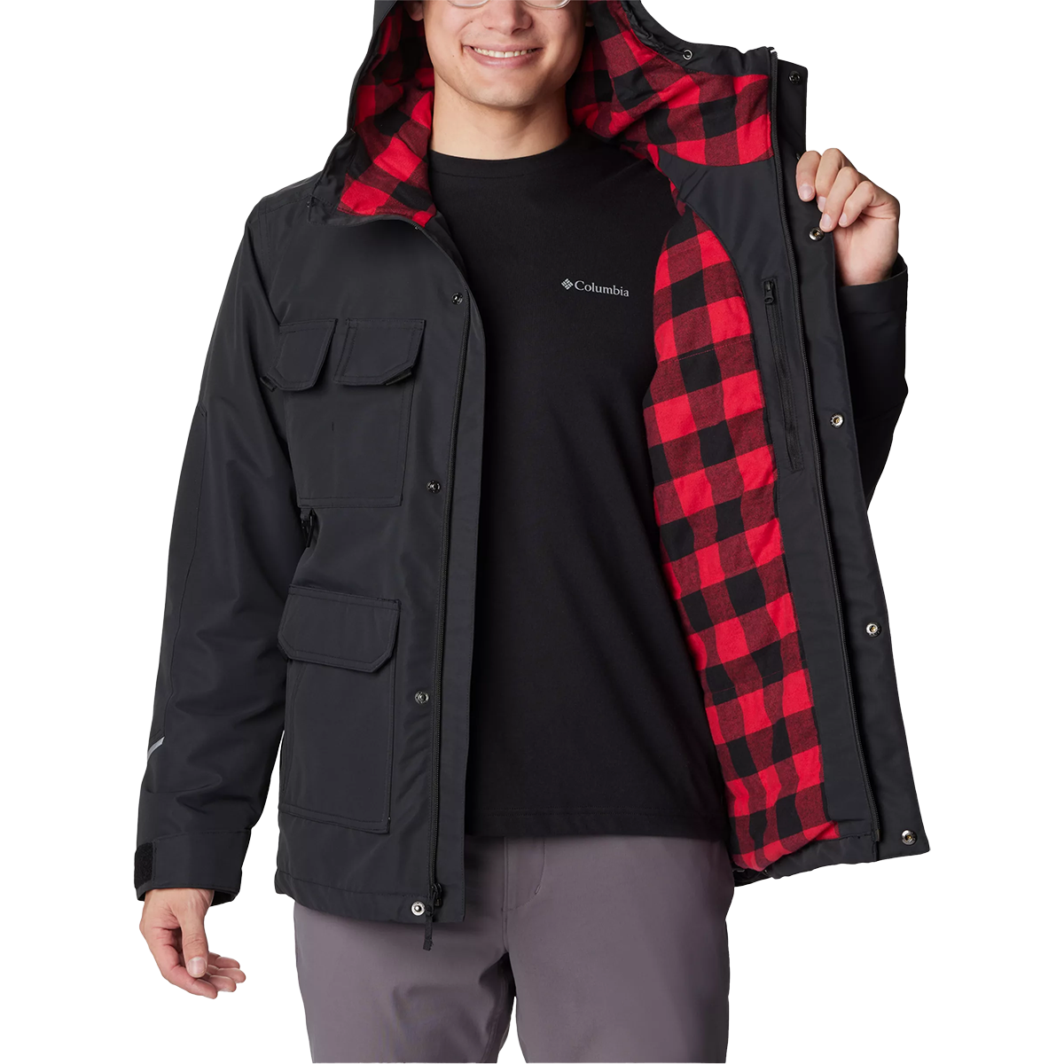Columbia Men's Landroamer Lined Jacket in 010-Black liner