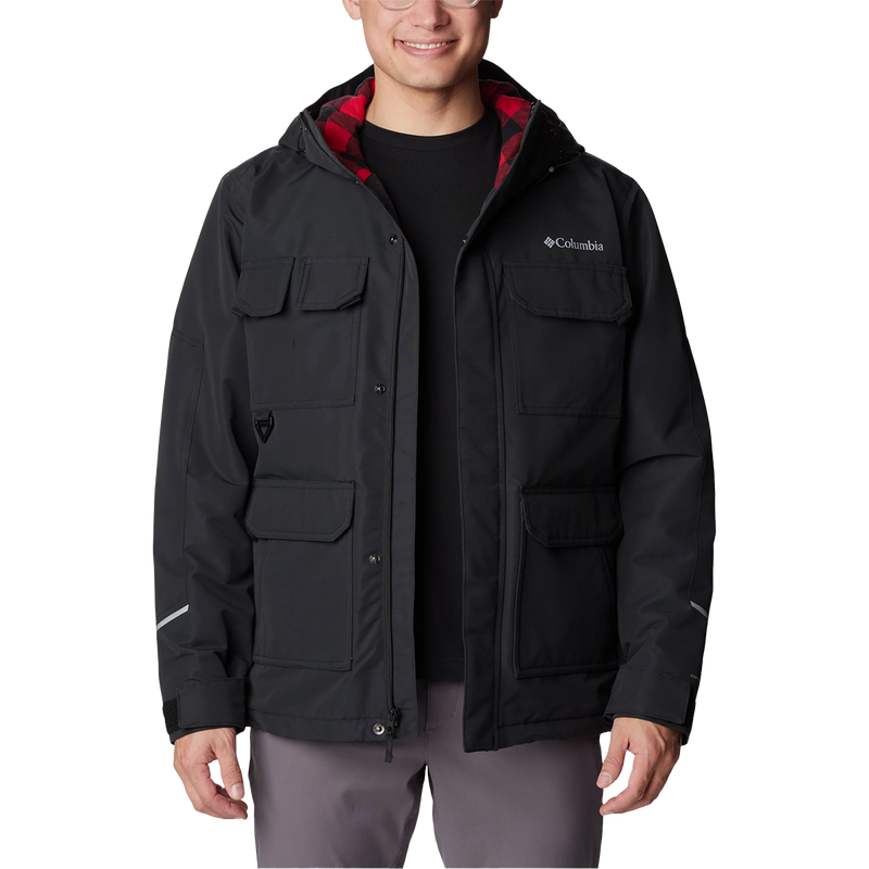 Columbia Men's Landroamer Lined Jacket in 010-Black unzipped