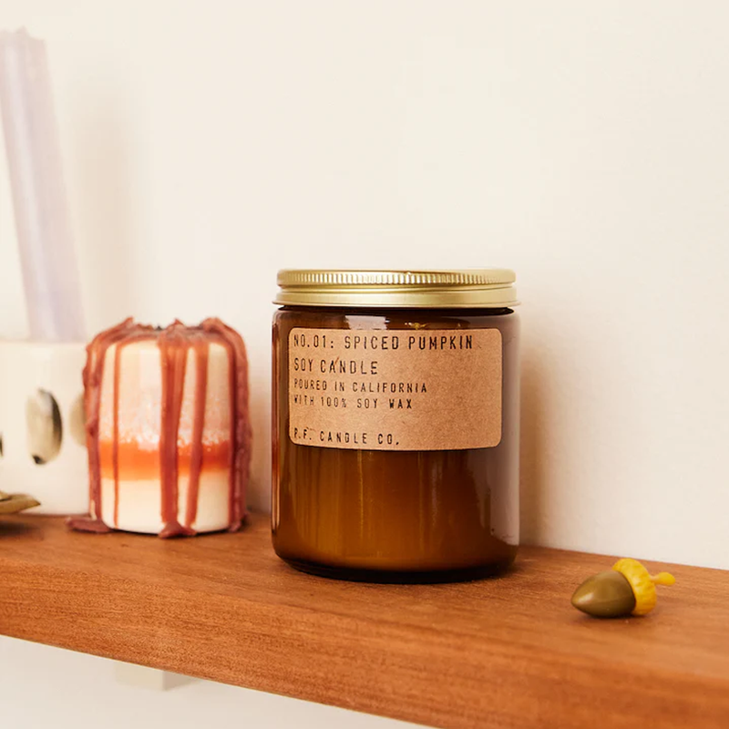 Spiced Pumpkin - 7.2oz, P.F. Candle Co. Spiced Pumpkin 7.2oz on shelf
