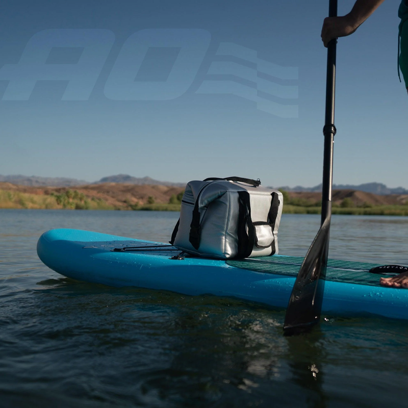10'6" Classic Voyager Inflatable SUP Package, American Outdoors 10'6" Classic Voyager Inflatable SUP Package on water
