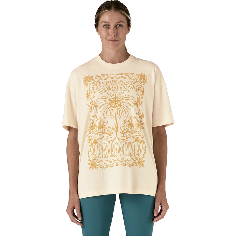 Women's Tread Lightly Oversized Organic T-Shirt, Patagonia Women's Tread Lightly Oversized Organic T-Shirt Front