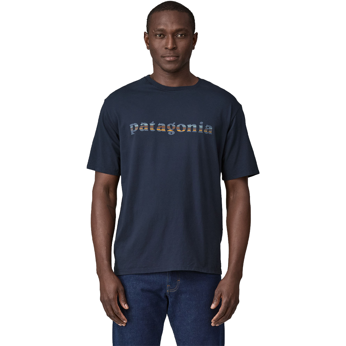 Men's 73 Skyline Text Logo Organic T-Shirt alternate view