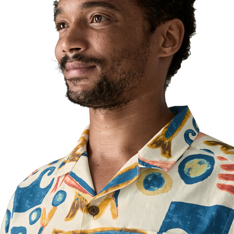 Men's Tidal Threads Camp Shirt, Patagonia Men's Tidal Threads Camp Shirt Collar