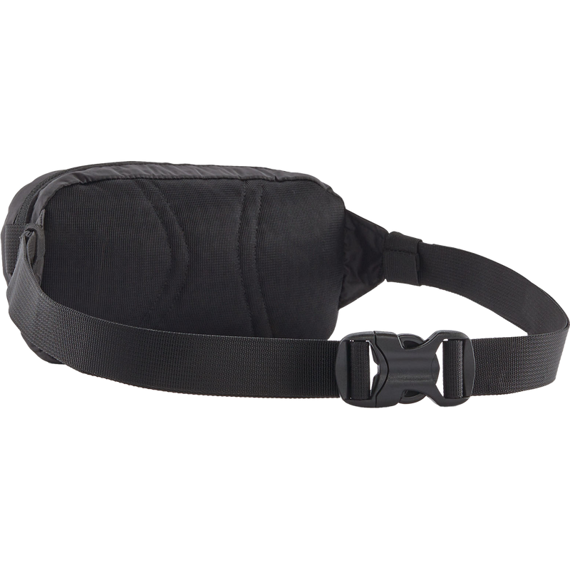 patagonia lightweight travel mini belt bag black Ultralight Hole Hip Pack The contrasting blue adjustable waist strap ensures a comfortable fit Patagonia Slings & Waist Packs