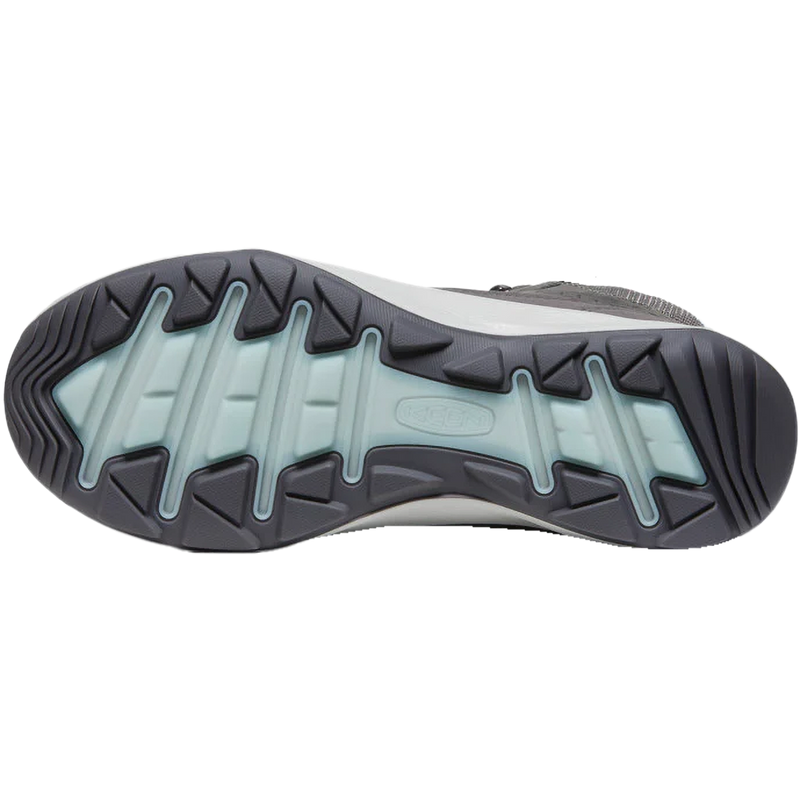 Women's Terradora Explorer Mid Waterproof, Keen Women's Terradora Explorer Mid Waterproof in Steel Grey/Clear Sky bottom