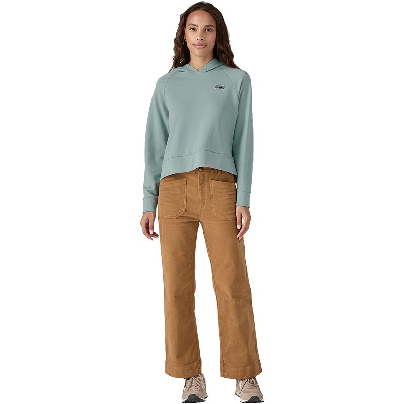 Women's Regenerative Organic Cotton Essential Hoodie, Patagonia Women's Regenerative Organic Cotton Essential Hoodie in Thermal Blue front