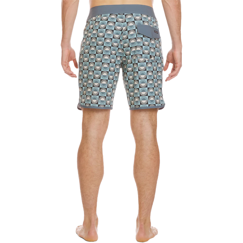 Surfsilk Scallop 19", Quiksilver Surfsilk Scallop 19" Boardshorts in JDG Jade Grey back
