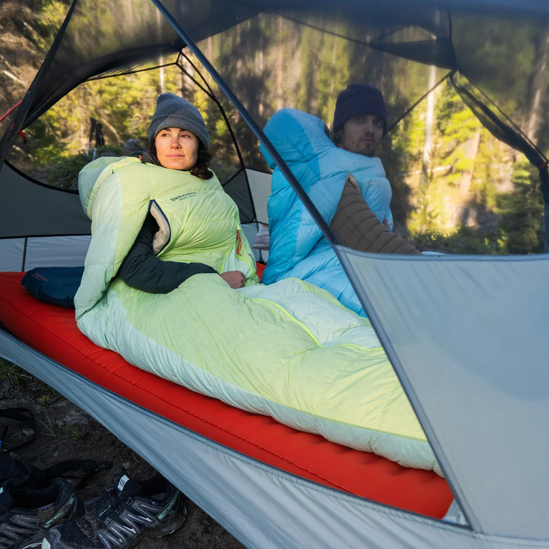 Boost 650 32F/0C Short, Therm-a-Rest Boost 650 32F/0C at camp