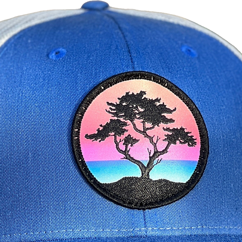 Curved Brim Trucker with Sundown Cypress, Curved Brim Trucker with Sundown Cypress Patch