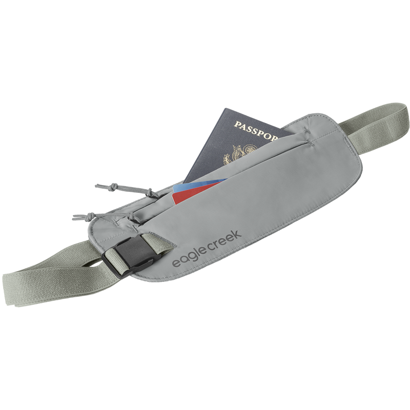 Undercover RFID Money Belt, Eagle Creek Undercover RFID Money Belt in 367 Storm Grey with passport