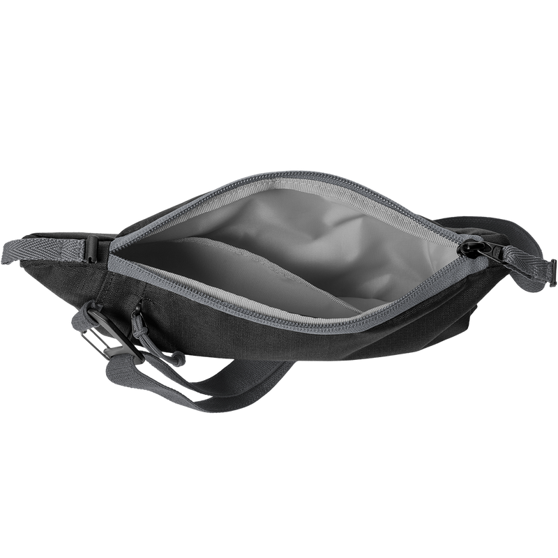 Stash RFID Sling Bag, Eagle Creek Stash RFID Sling Bag in Black unzipped