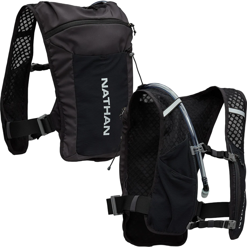Quick Start 3.0 4L, Nathan Quick Start 3.0 4L in Black/Reflective Silver front and back