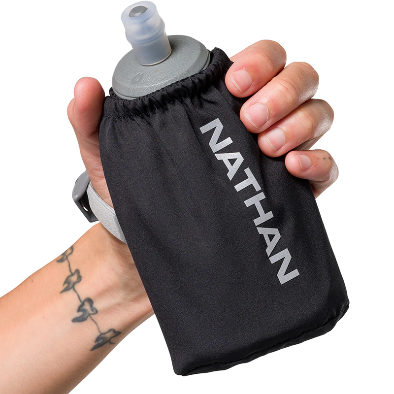 Pinnacle 18 oz Soft Flask, Nathan Pinnacle 18oz Soft Flask in hand