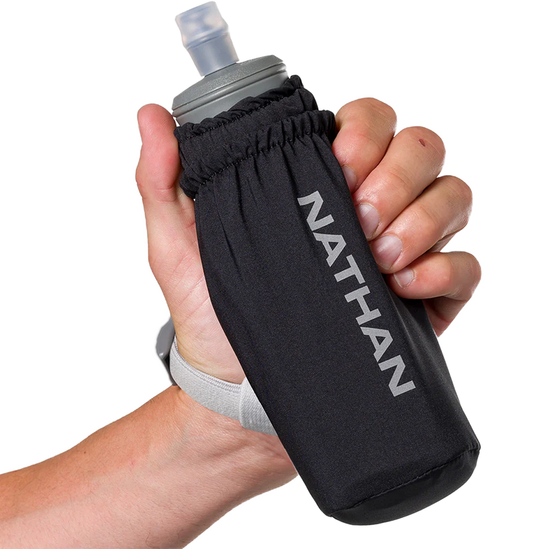Pinnacle 14 oz Soft Flask, Nathan Pinnacle Soft Flask Handheld 14oz in hand